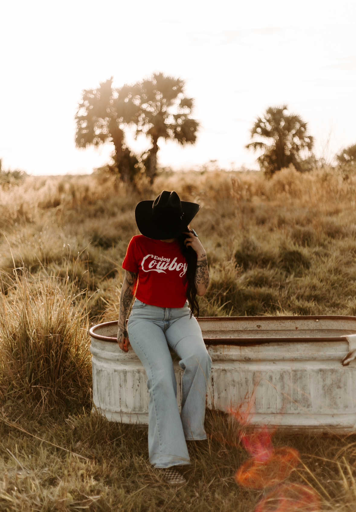 Enjoy Cowboy Crop Top
