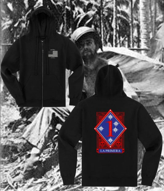 Sudadera con capucha/cremallera de primera calidad La Primera de La Línea MEXUSMAR