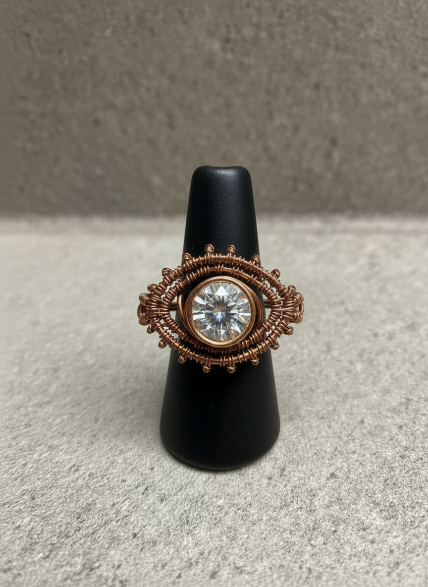 Wire Wrapped Eye Ring Design # 2