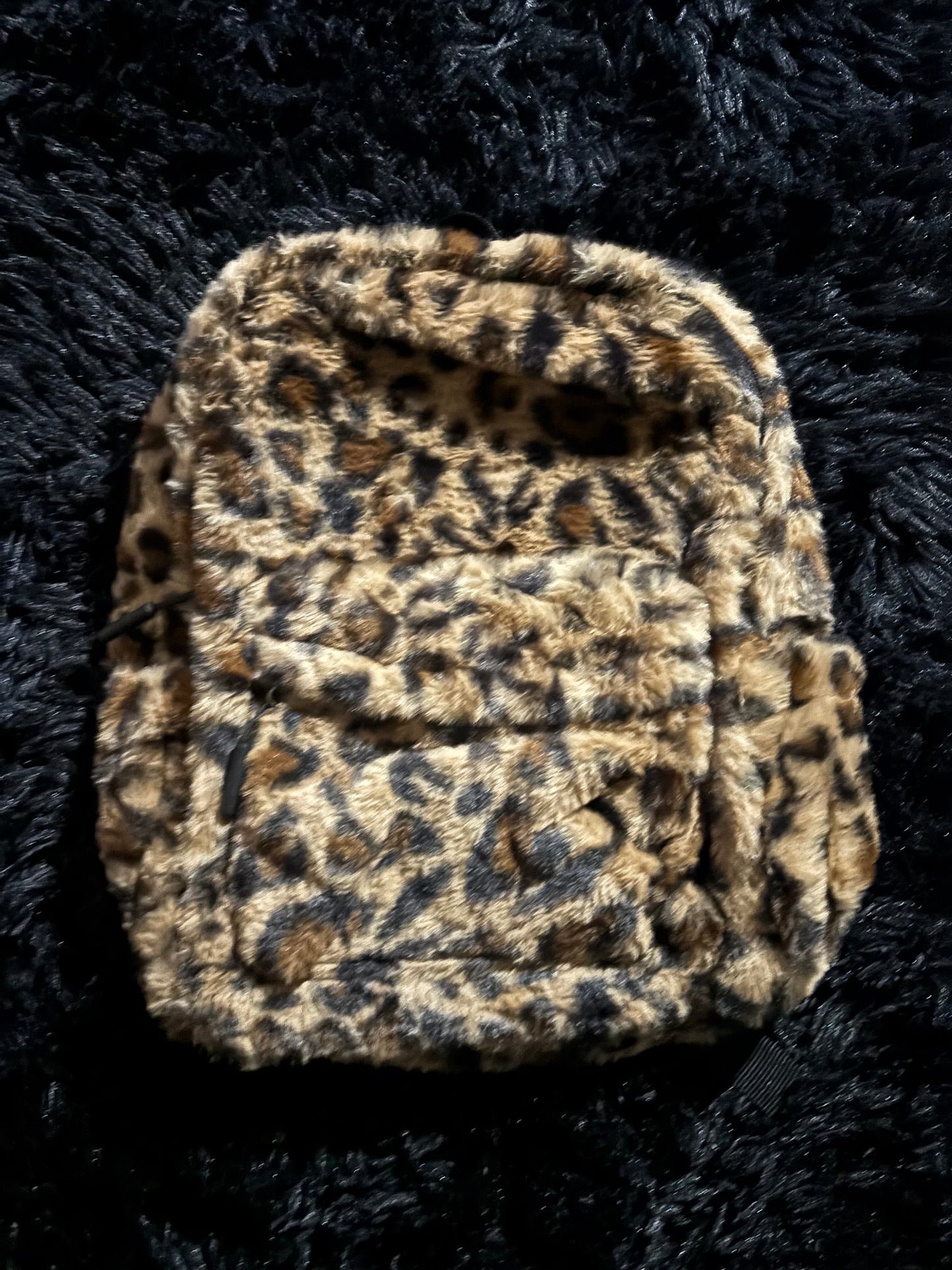 Leopard print backpack