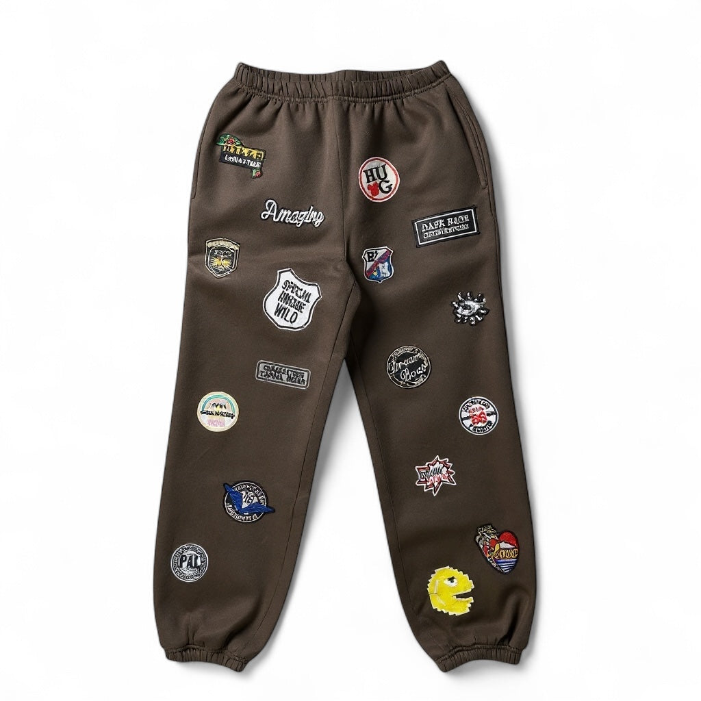 Los joggers de parches múltiples