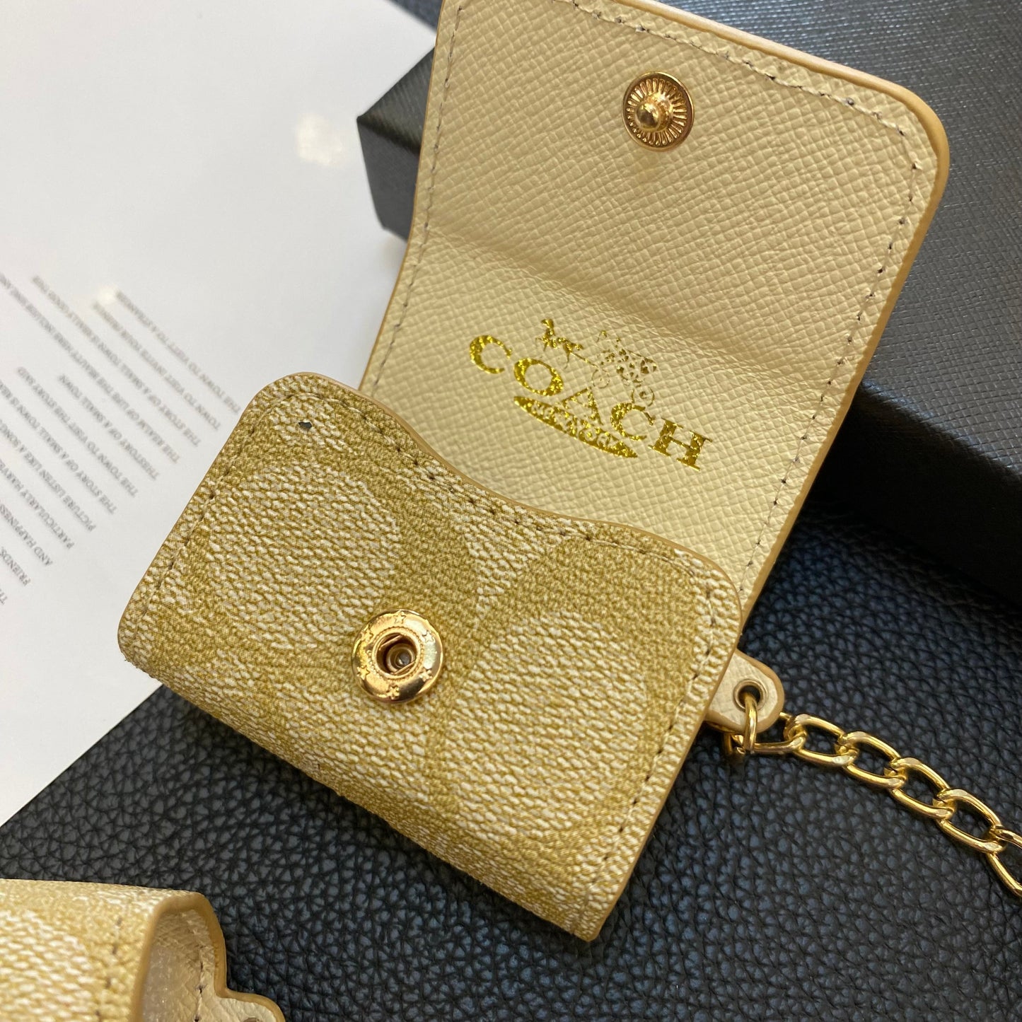 Estuches de lujo Coach para AirPods Pro Café-YH240425