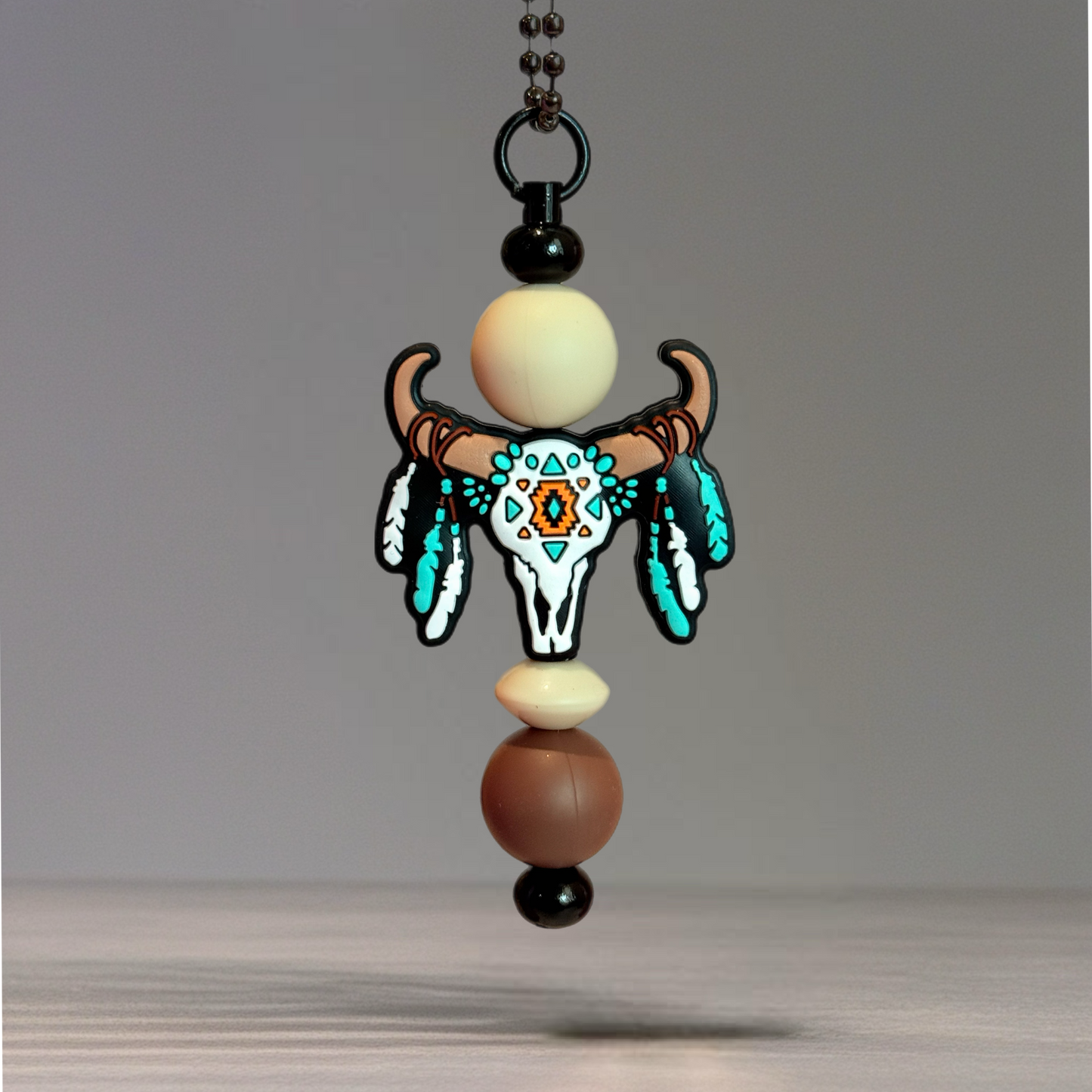 Aztec Skull Handle Bracelet - Tumbler Handle Charm