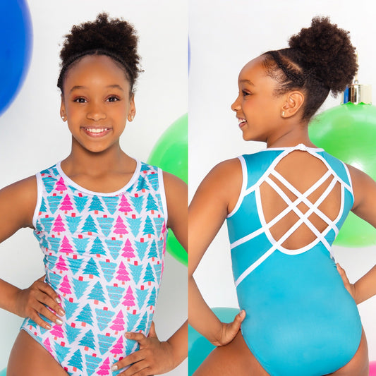 Peppermint Twist Trees Leotard