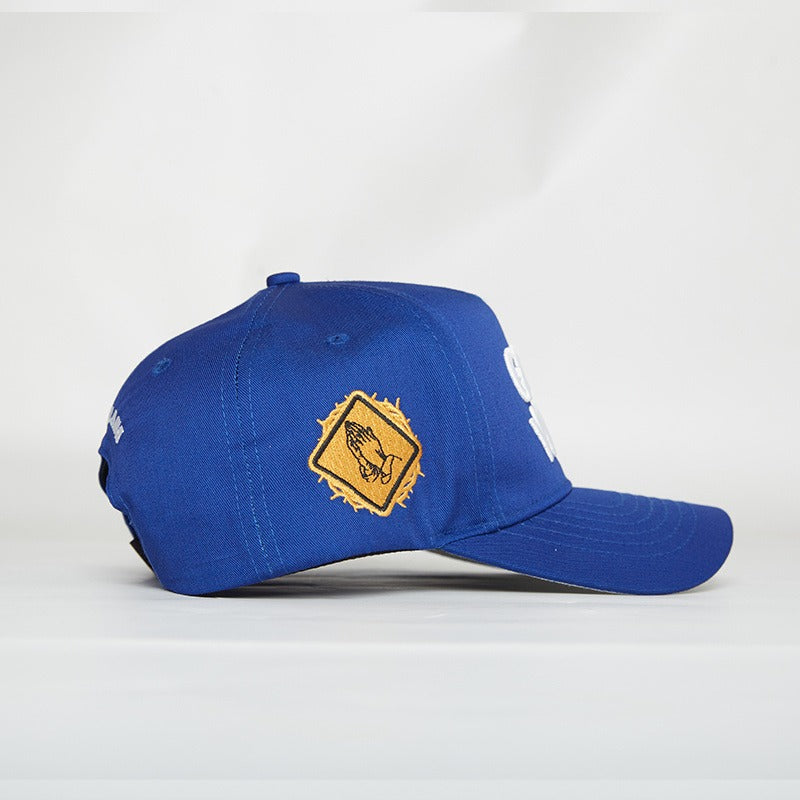God’s Work- Gorra de cierre a presión Serie Signature Cobalt