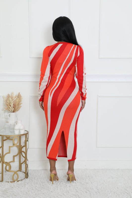 Vestido Estampado Multi Love On The Line