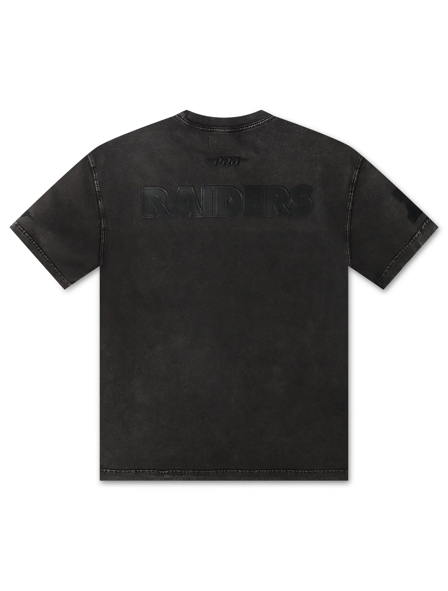 Camiseta Pro Standard Raiders con Logotipo Estampado - Negro Lavado