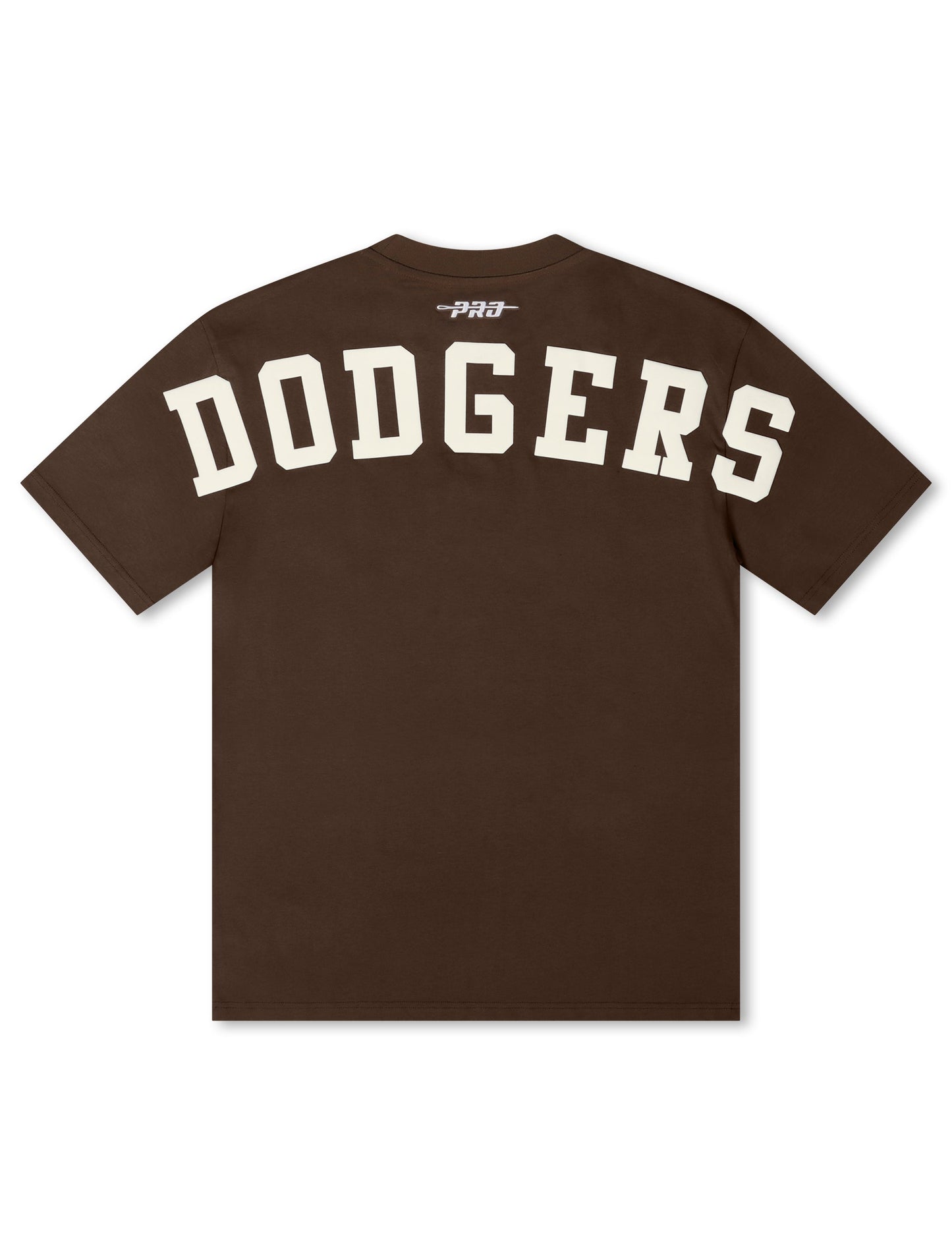 Camiseta Pro Standard Los Angeles Dodgers Wingspan con Hombros Caídos - Marrón