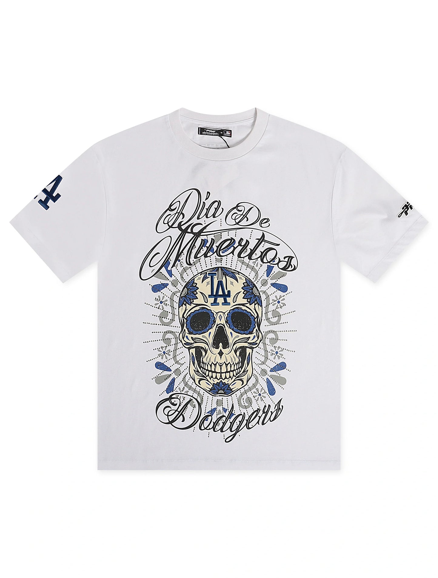Camiseta Pro Standard Dodgers Día de los Muertos - Blanca