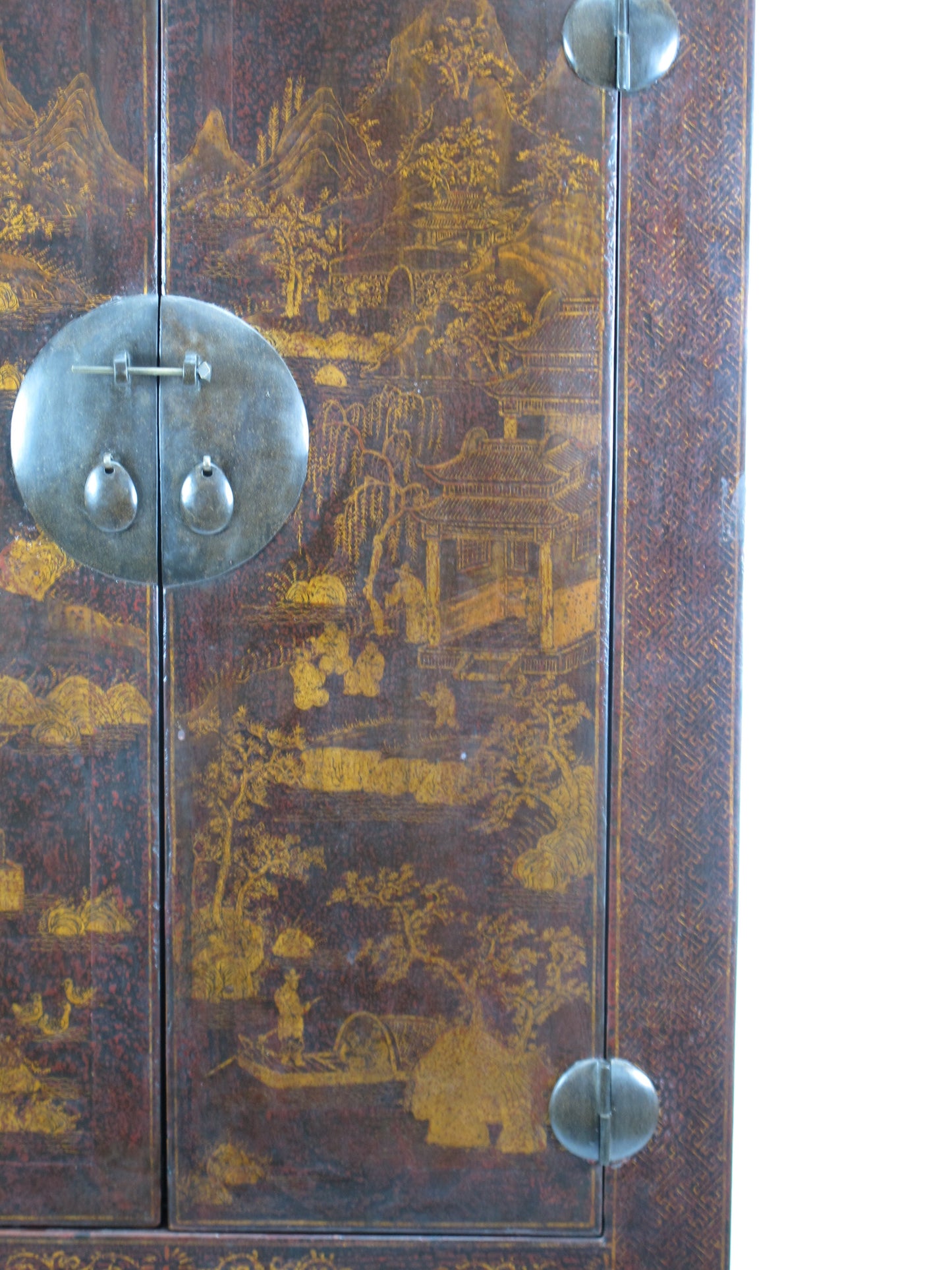 Chinese Antique  Chinoiserie-Style Cabinet