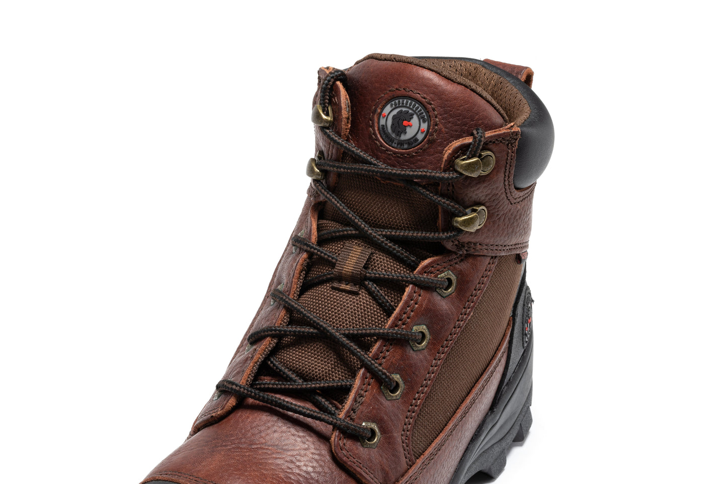 ROCKROOSTER Daviston Botas de trabajo impermeables con puntera de composite de 6 pulgadas, marrones AT872