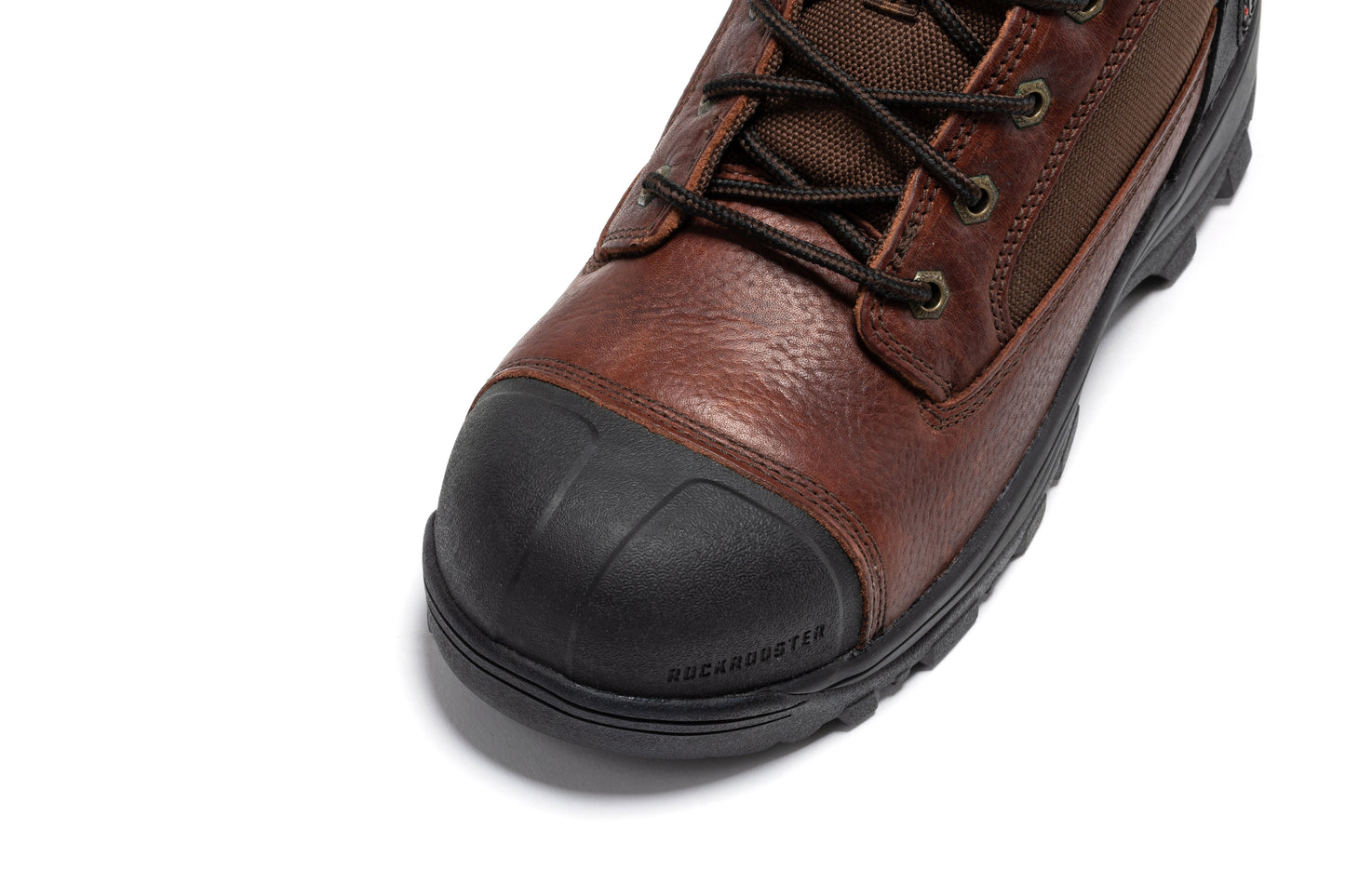 ROCKROOSTER Daviston Botas de trabajo impermeables con puntera de composite de 6 pulgadas, marrones AT872
