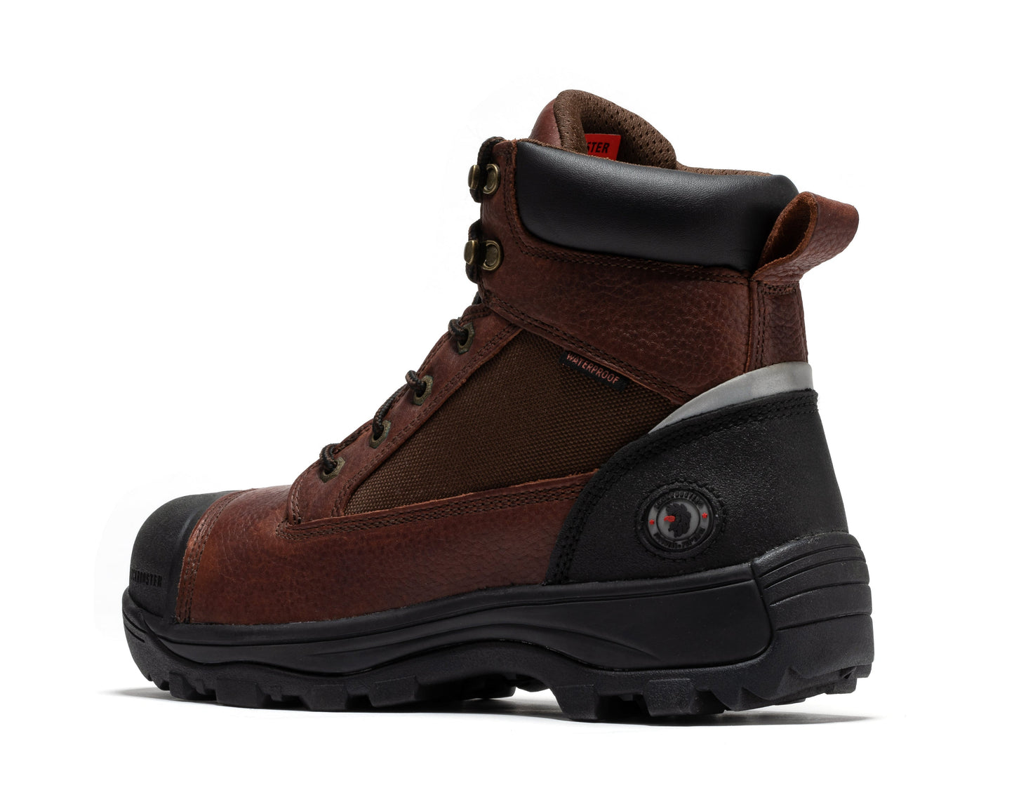 ROCKROOSTER Daviston Botas de trabajo impermeables con puntera de composite de 6 pulgadas, marrones AT872