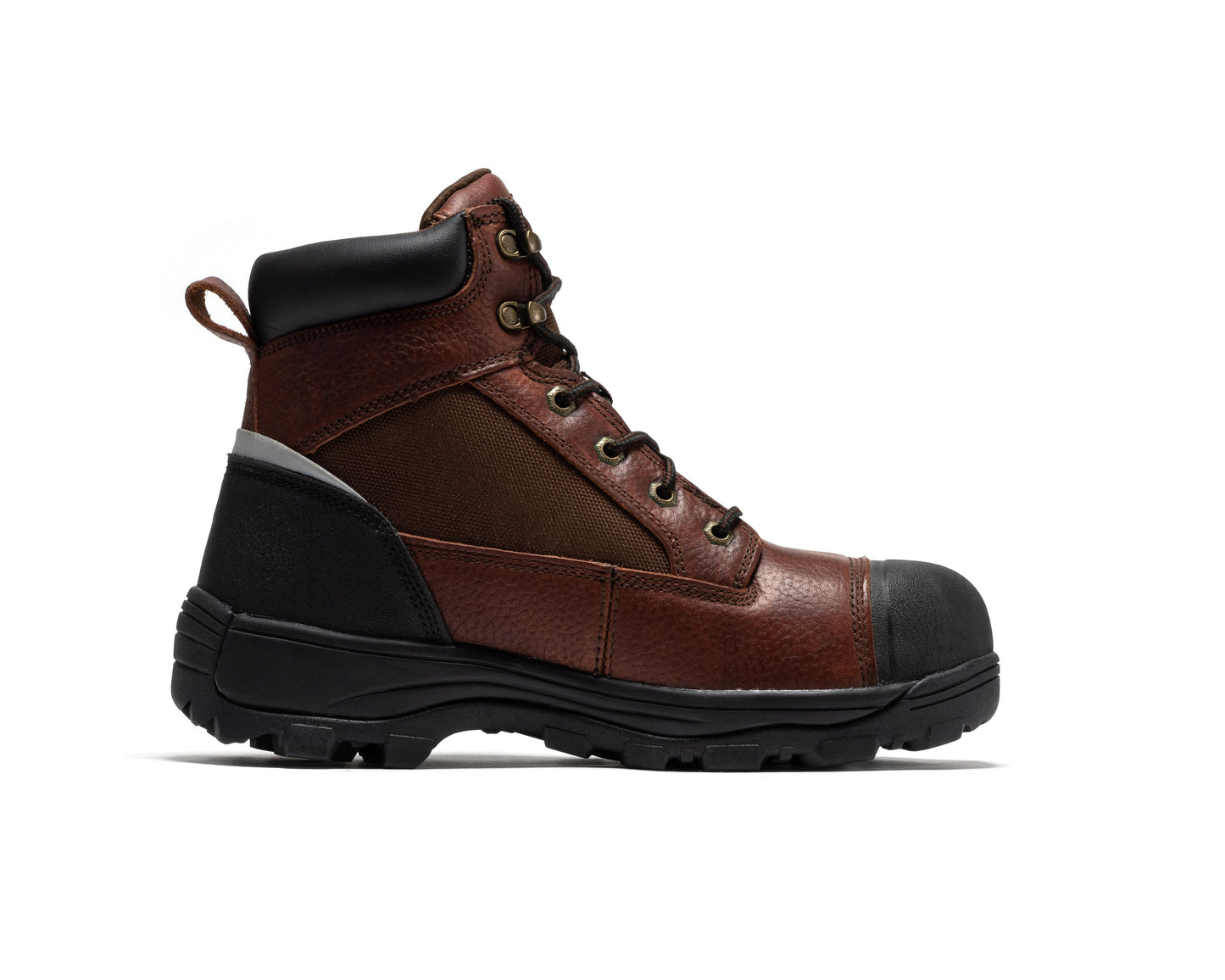 ROCKROOSTER Daviston Botas de trabajo impermeables con puntera de composite de 6 pulgadas, marrones AT872