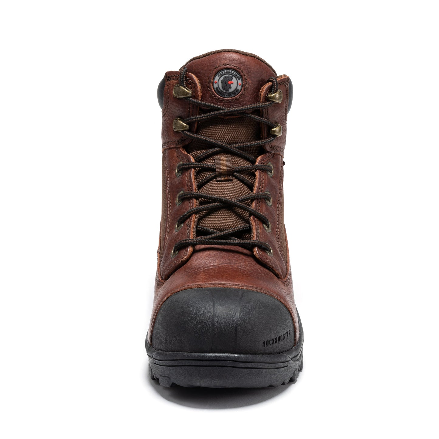 ROCKROOSTER Daviston Botas de trabajo impermeables con puntera de composite de 6 pulgadas, marrones AT872