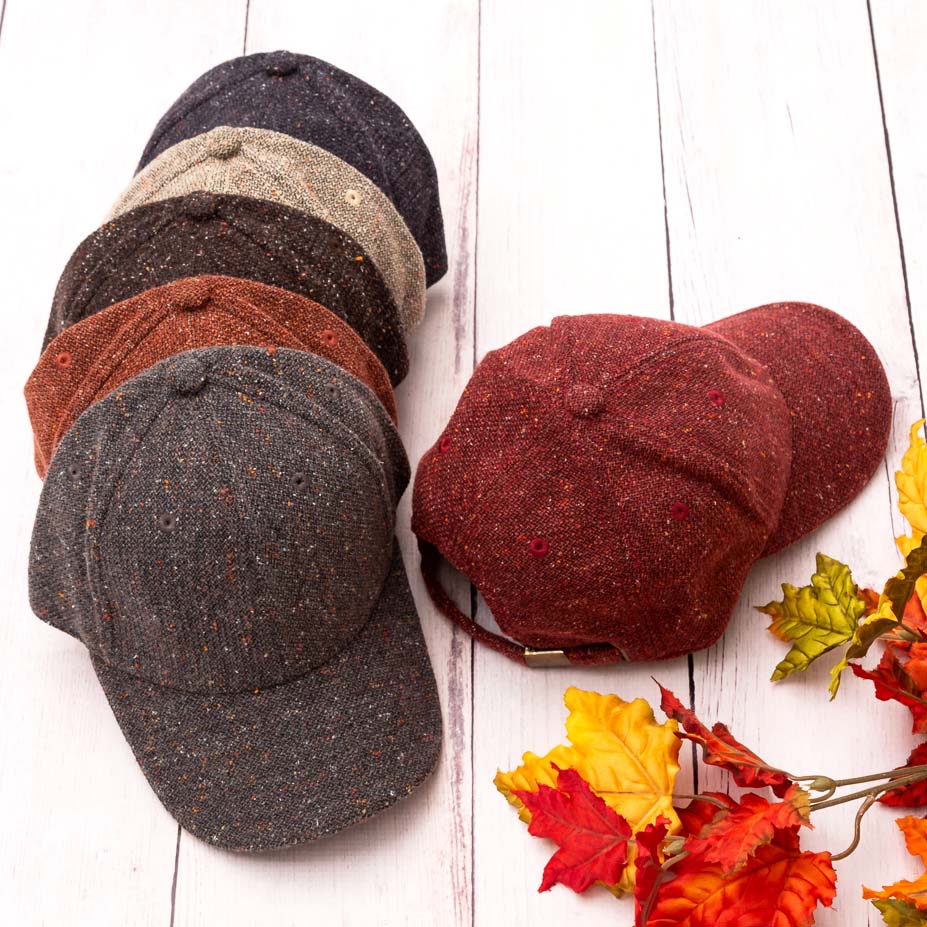 Gorras de otoño de tweed