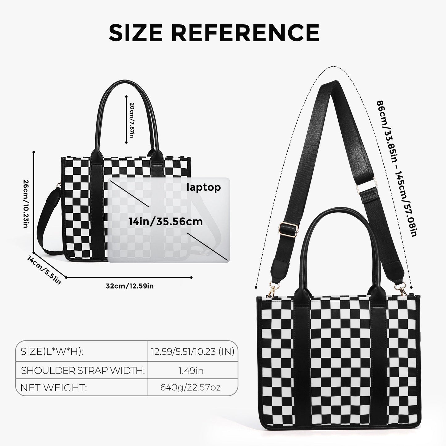 Dallas Checkered Tote