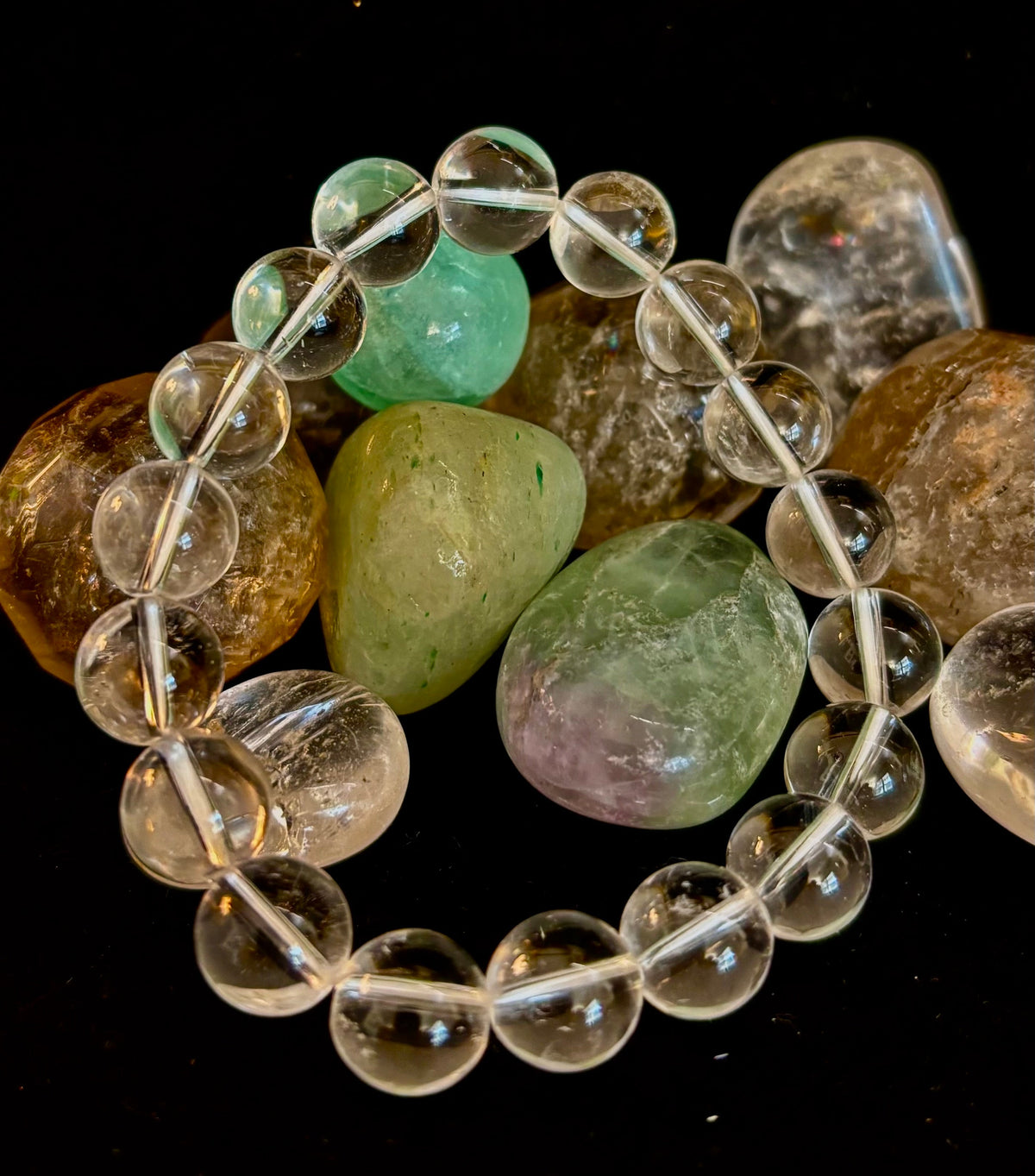 Clear Quartz Master Healer Clarity Bracelet – 8mm & 10mm Natural Crystals