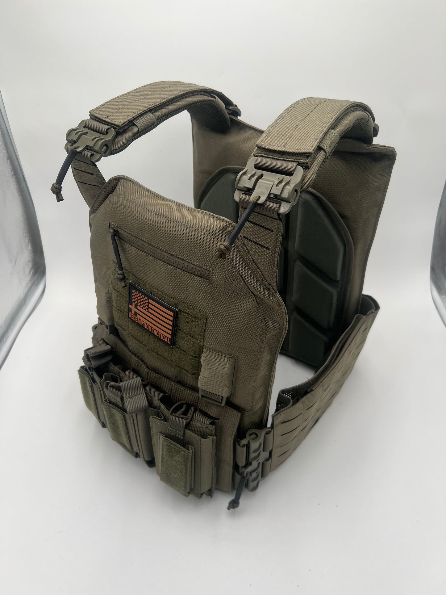 BIG BOY Crusader 2.0 XL Armor COMBO PACKAGE LIGHTWEIGHT LEVEL IV (2) XL Ceramic Front/Back Plates