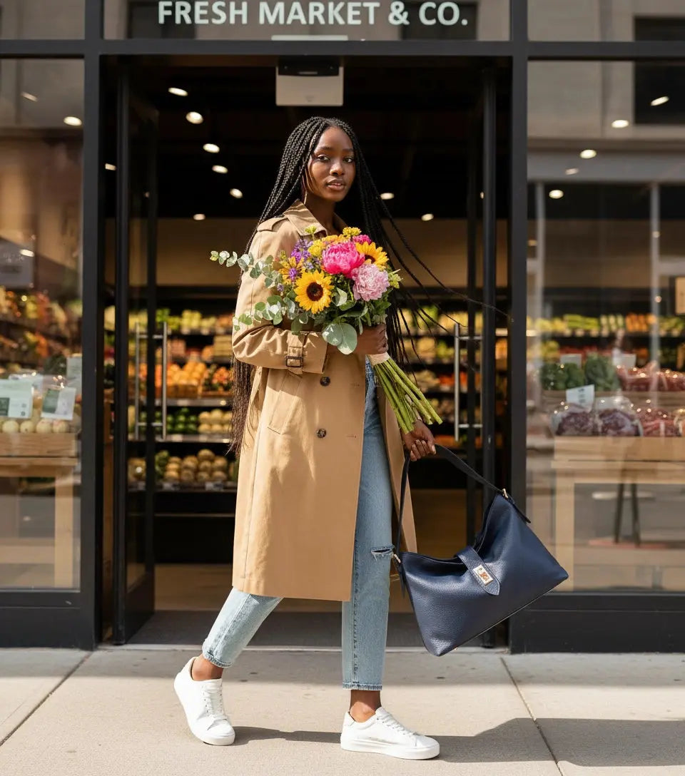 THE CLARA LEATHER SLOUCH BAG (FINAL SALE)