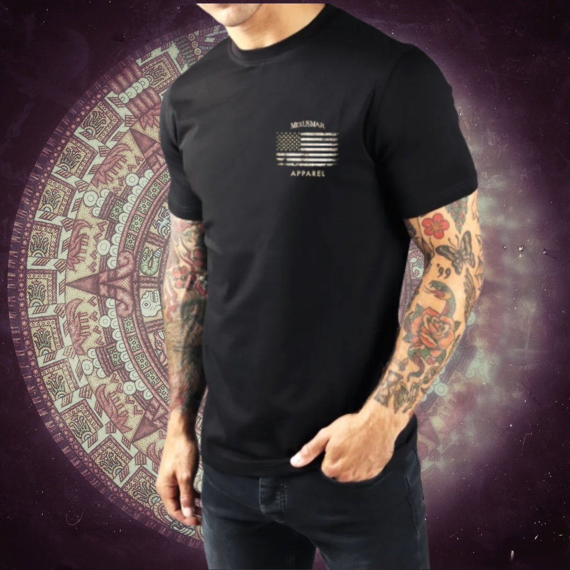 The Eagle Warrior T Shirt by La Linea MEXUSMAR