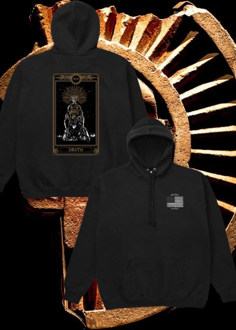 Sudadera con capucha/con cremallera prémium El Señor Mictlan de La Línea MEXUSMAR