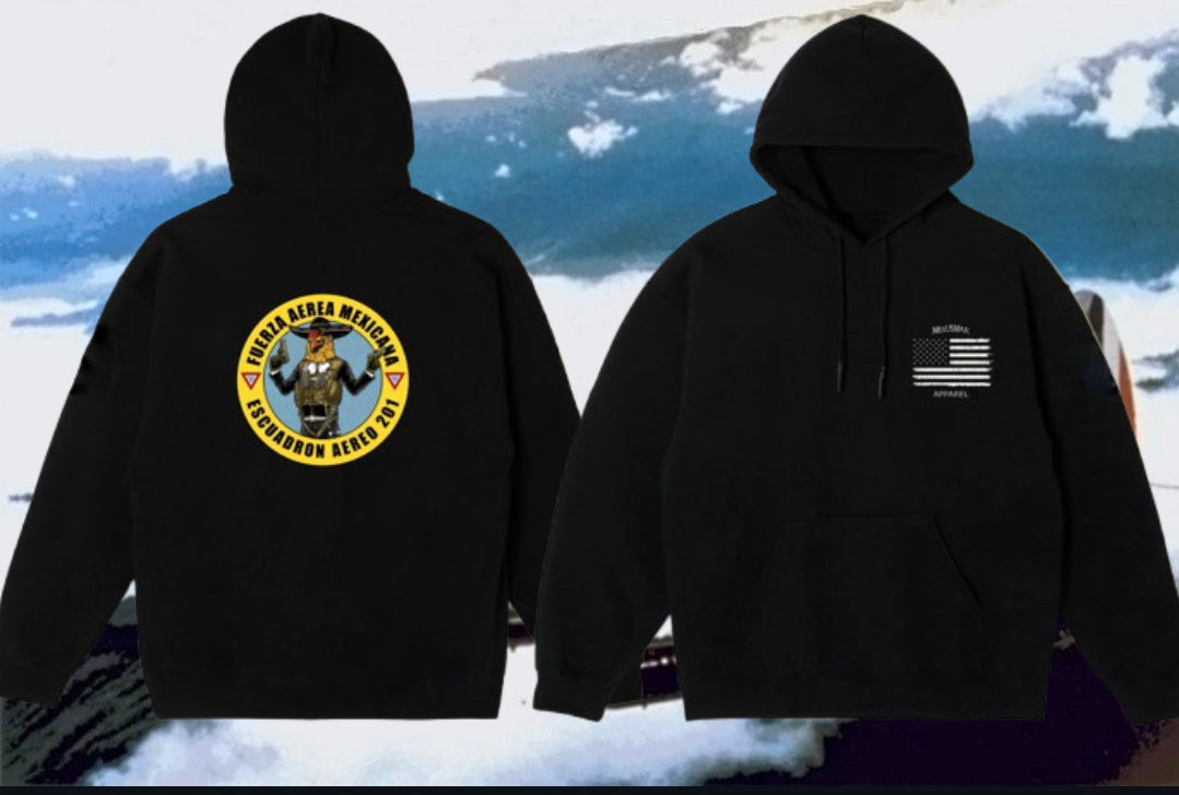 Sudadera prémium/sudadera con cremallera El Escuadrón 201 de La Línea MEXUSMAR
