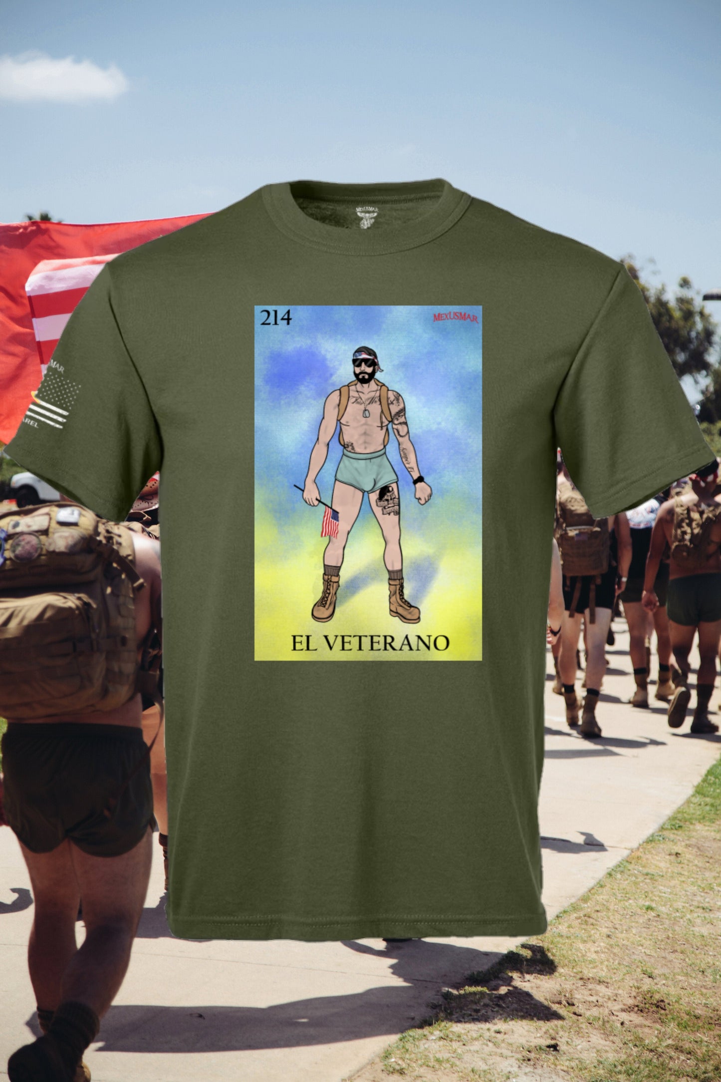 El Veterano Loteria T Shirt by La Linea MEXUSMAR