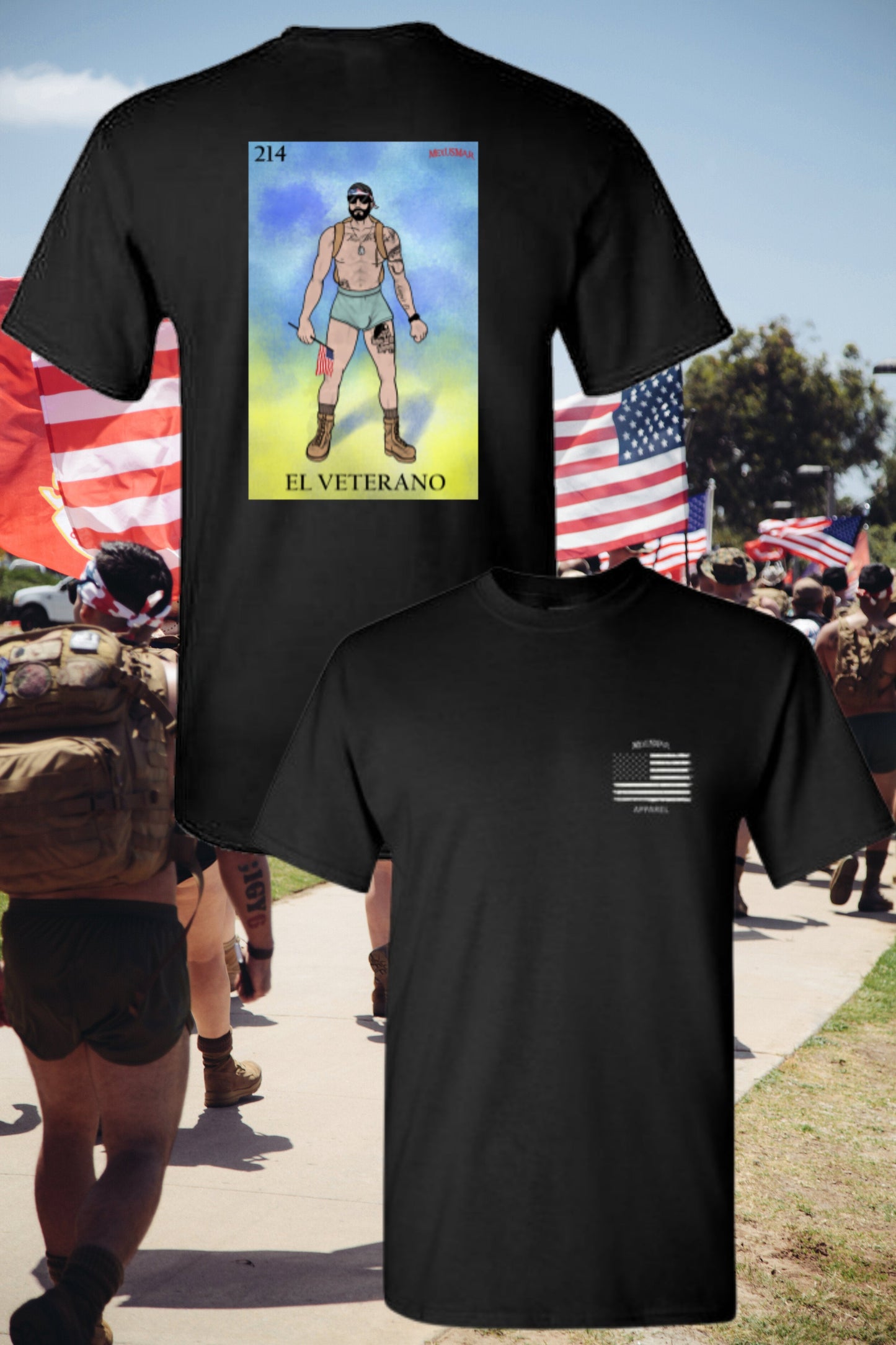 El Veterano Loteria T Shirt by La Linea MEXUSMAR