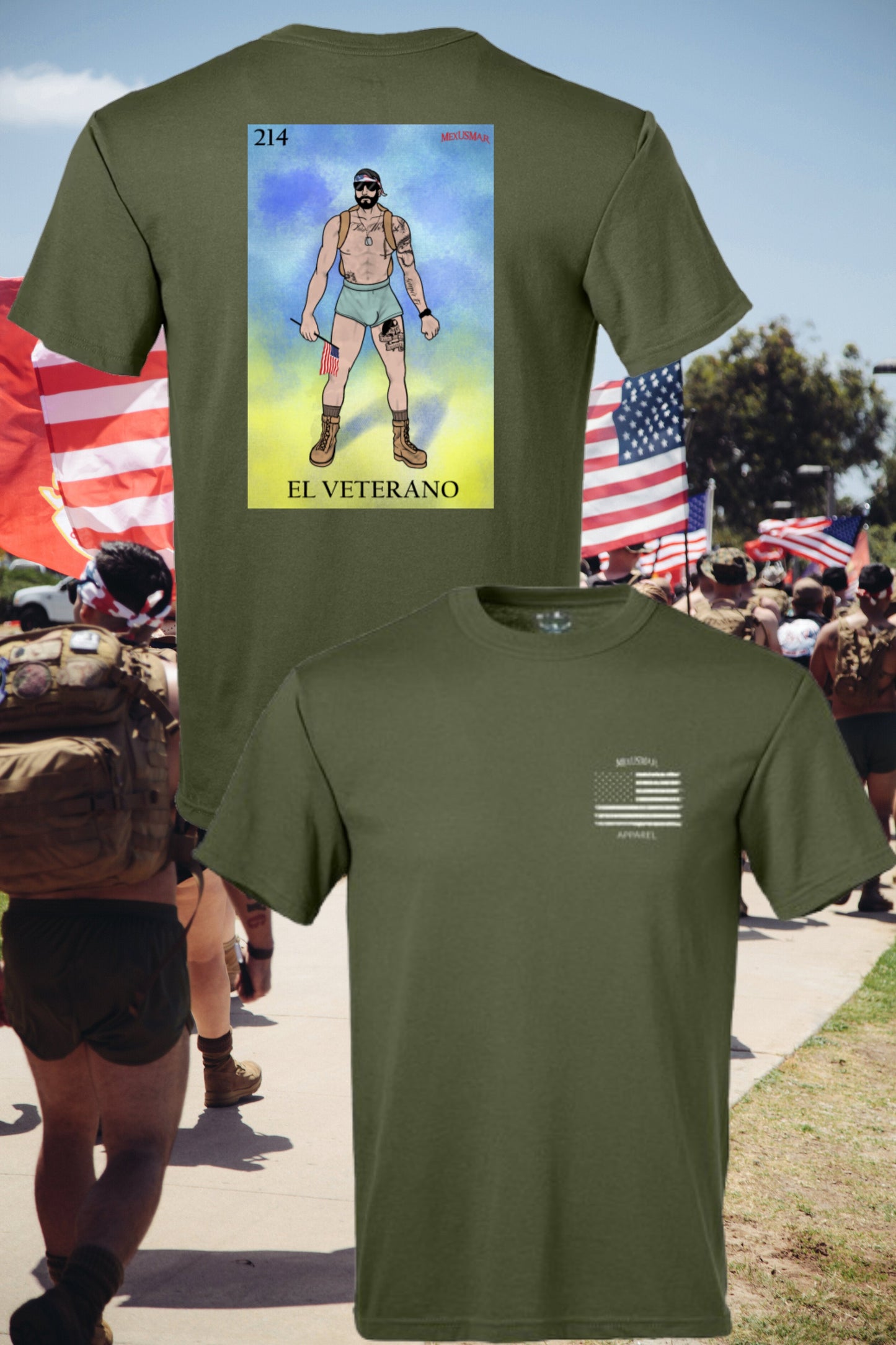 El Veterano Loteria T Shirt by La Linea MEXUSMAR