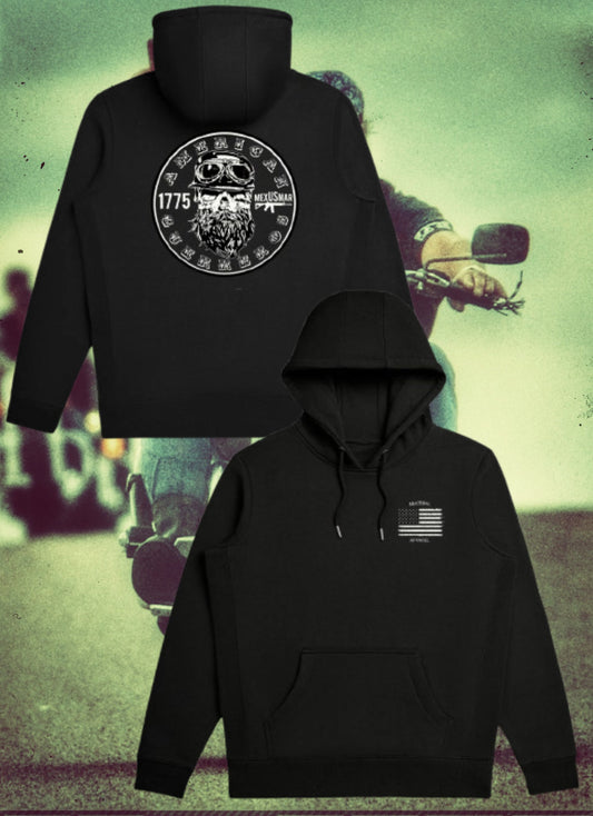 Sudadera con capucha/ Sudadera con cremallera American Guerreros Premium de La Línea MEXUSMAR