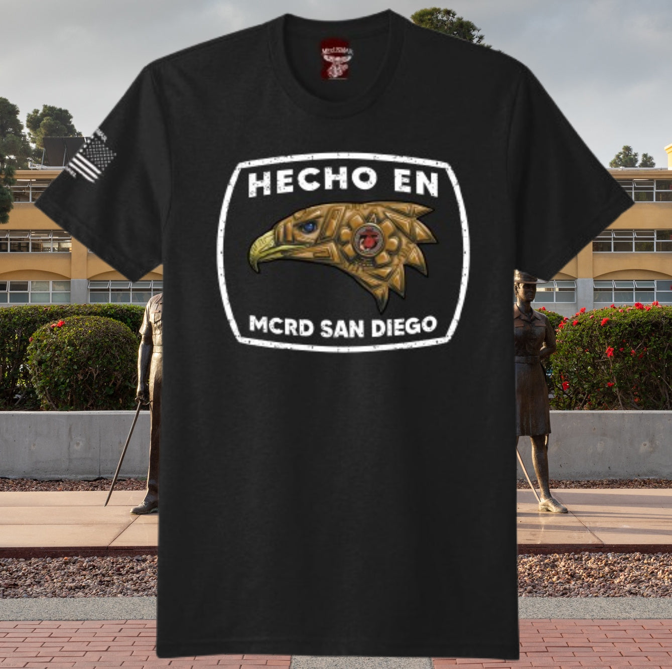 Camiseta Hecho en MCRD San Diego/Parris Island de MEXUSMAR Apparel