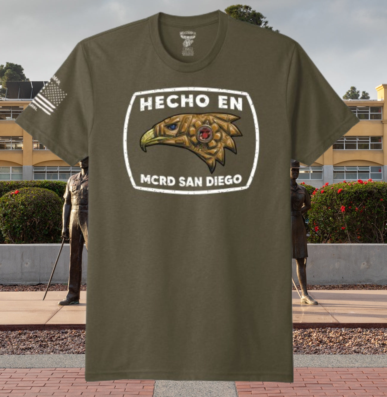 Camiseta Hecho en MCRD San Diego/Parris Island de MEXUSMAR Apparel