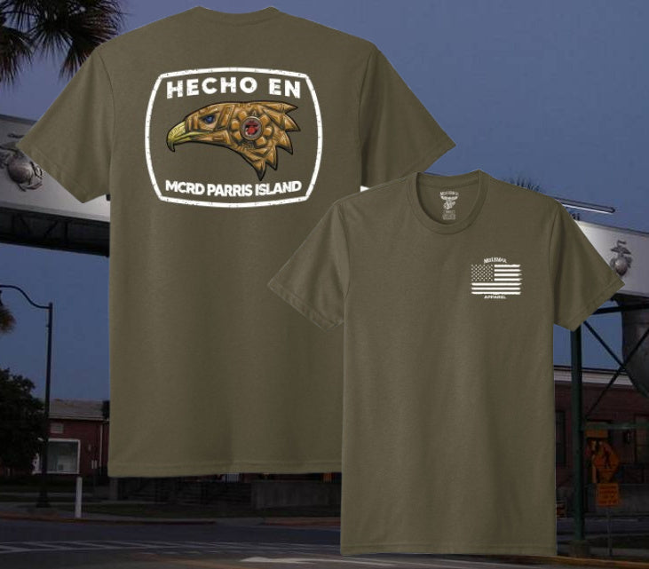 Camiseta Hecho en MCRD San Diego/Parris Island de MEXUSMAR Apparel