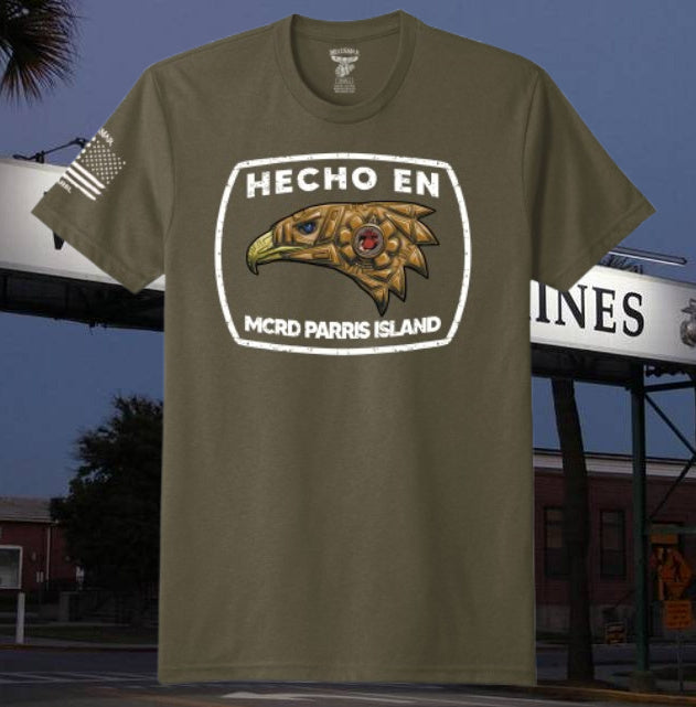 Camiseta Hecho en MCRD San Diego/Parris Island de MEXUSMAR Apparel