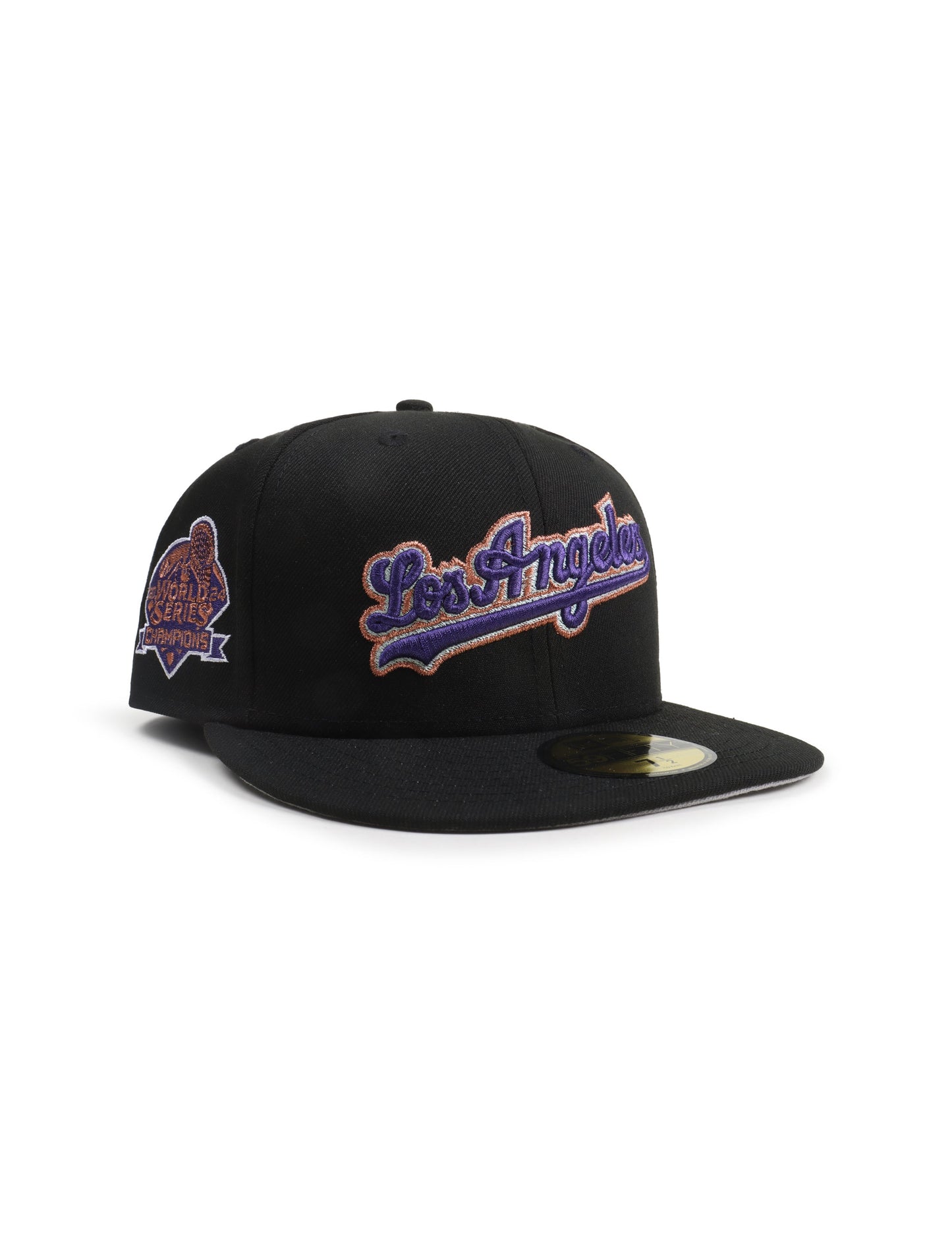 Gorra New Era 5950 Los Angeles Dodgers Campeones de la Serie Mundial - Negra