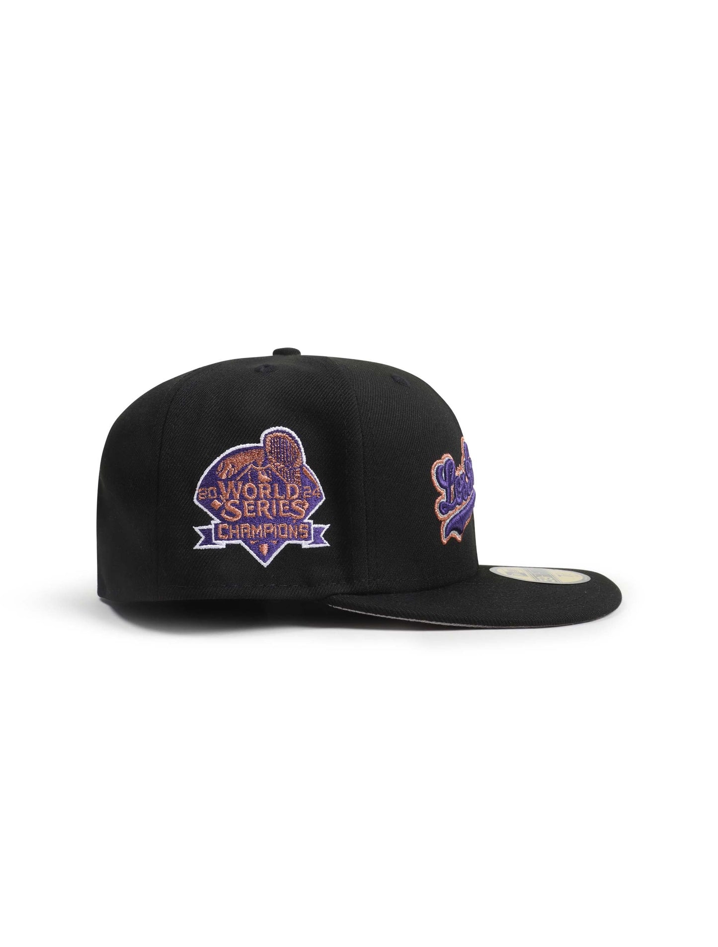 Gorra New Era 5950 Los Angeles Dodgers Campeones de la Serie Mundial - Negra