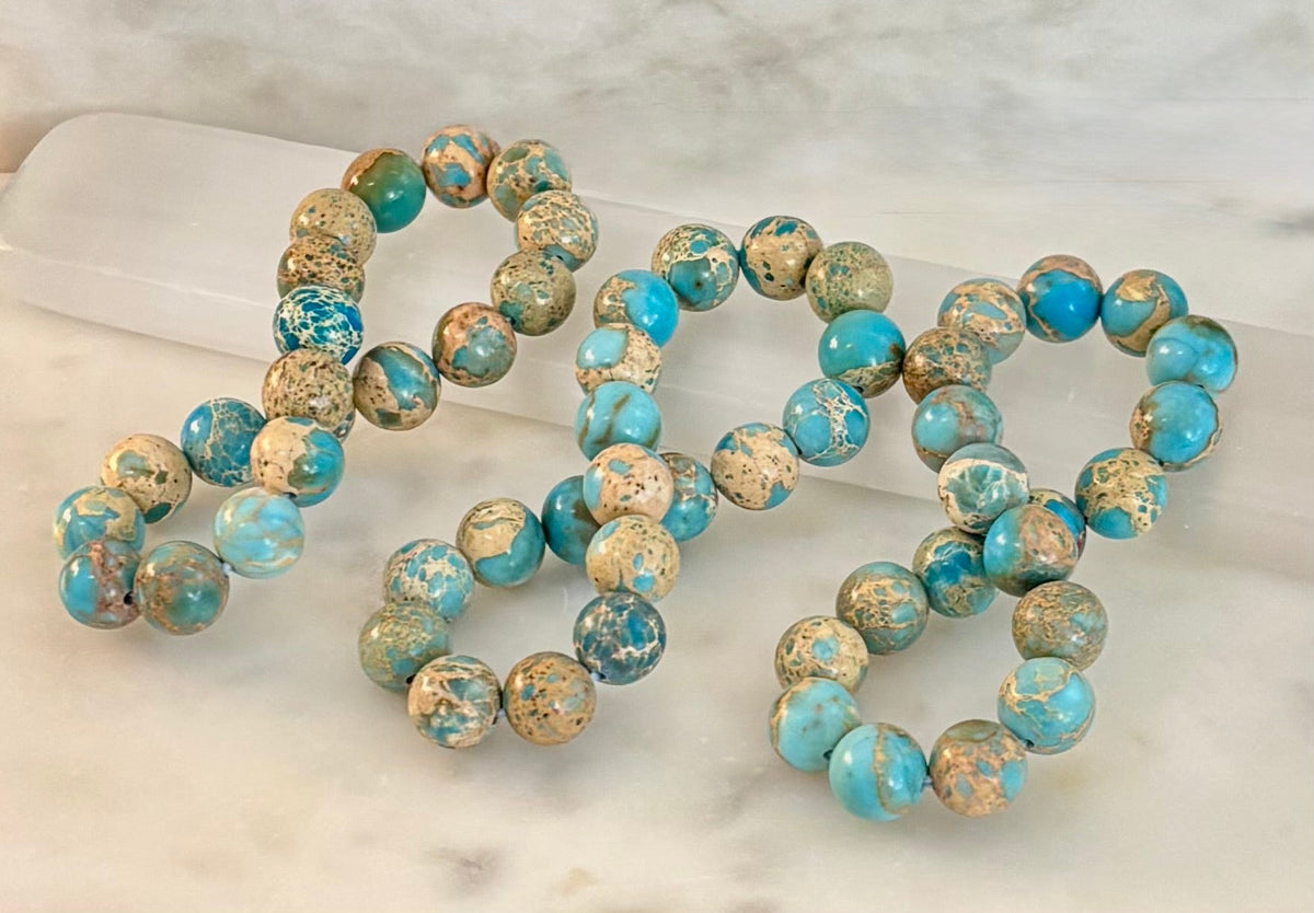 Pulsera de Jaspe Imperial – Cuentas de 8mm | Fuerza, Equilibrio y Paz Interior