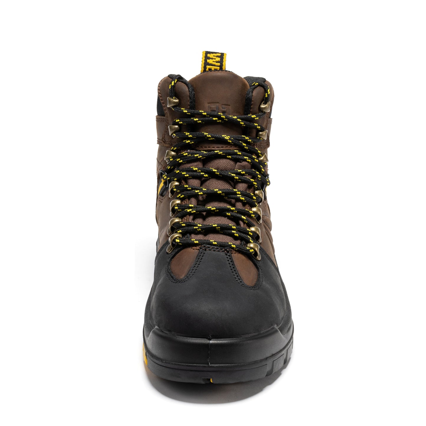 Botas de trabajo de cuero ROCKROOSTER Marfa Brown de 6 pulgadas con puntera de seguridad compuesta y resistentes al agua CP211