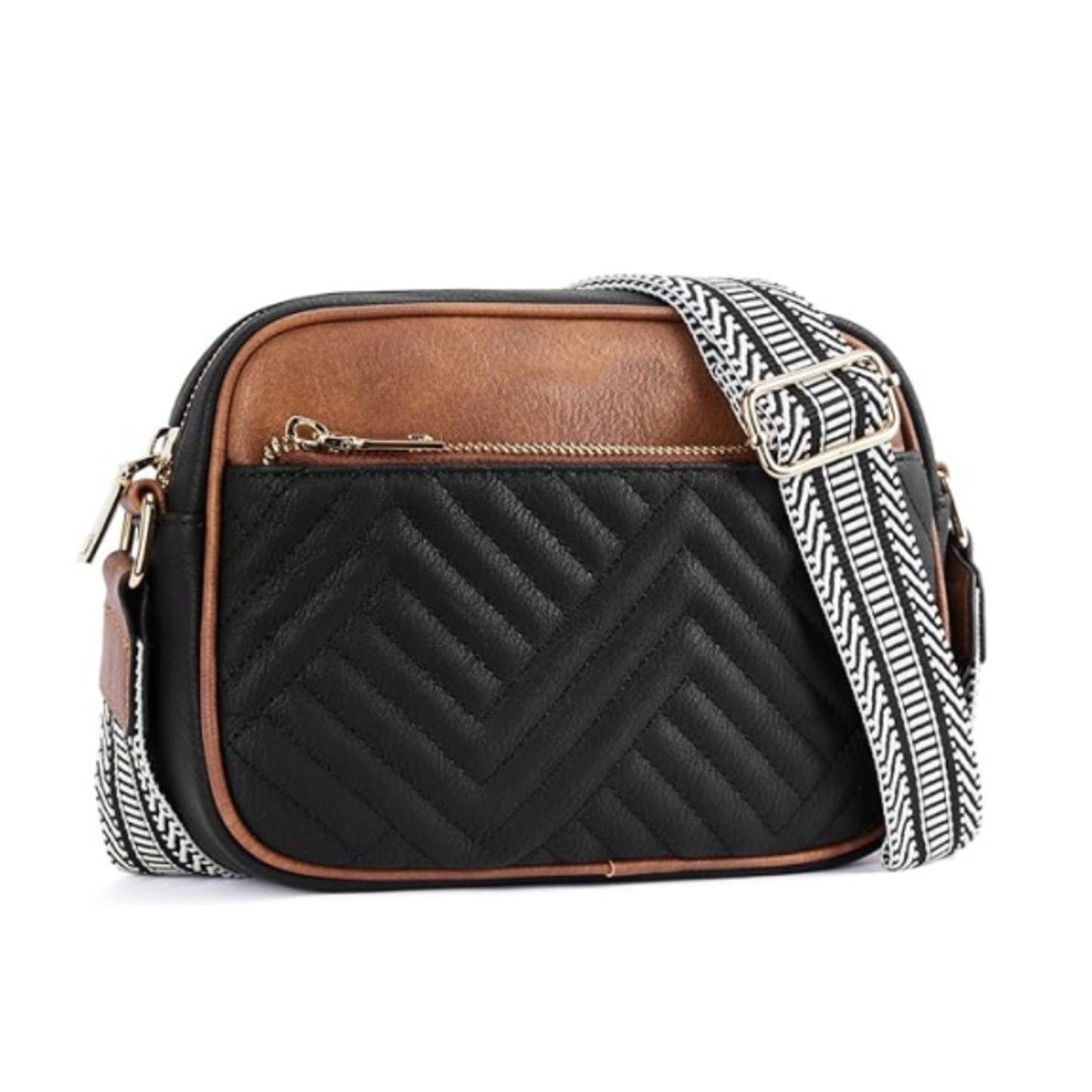 Bandolera Everly de cuero vegano para cámara