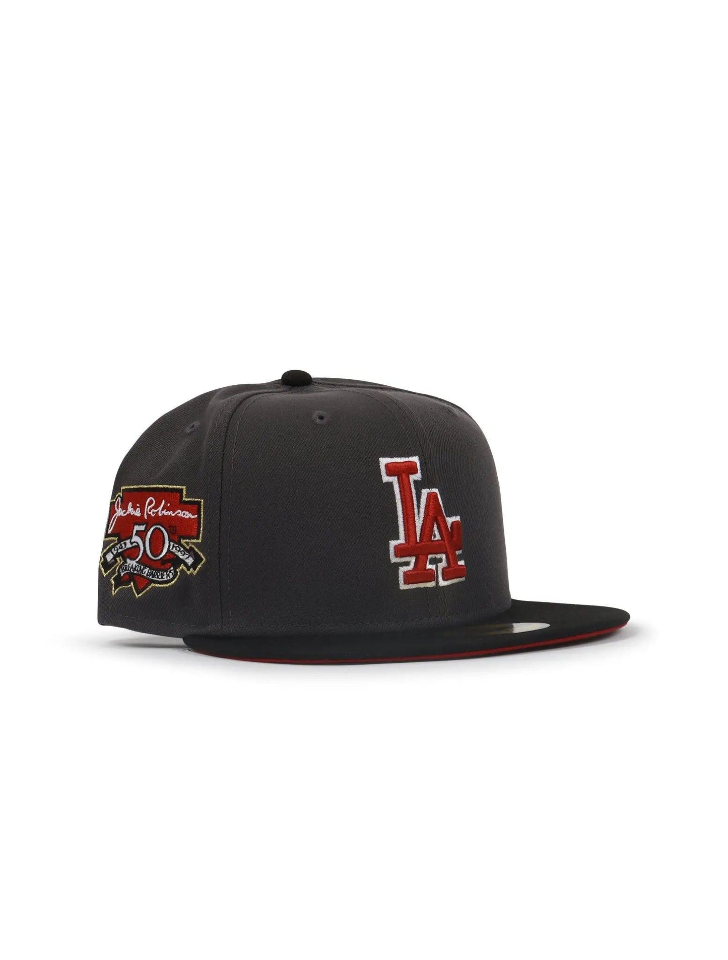 Gorra New Era 5950 Los Angeles Dodgers con parche de 50 aniversario