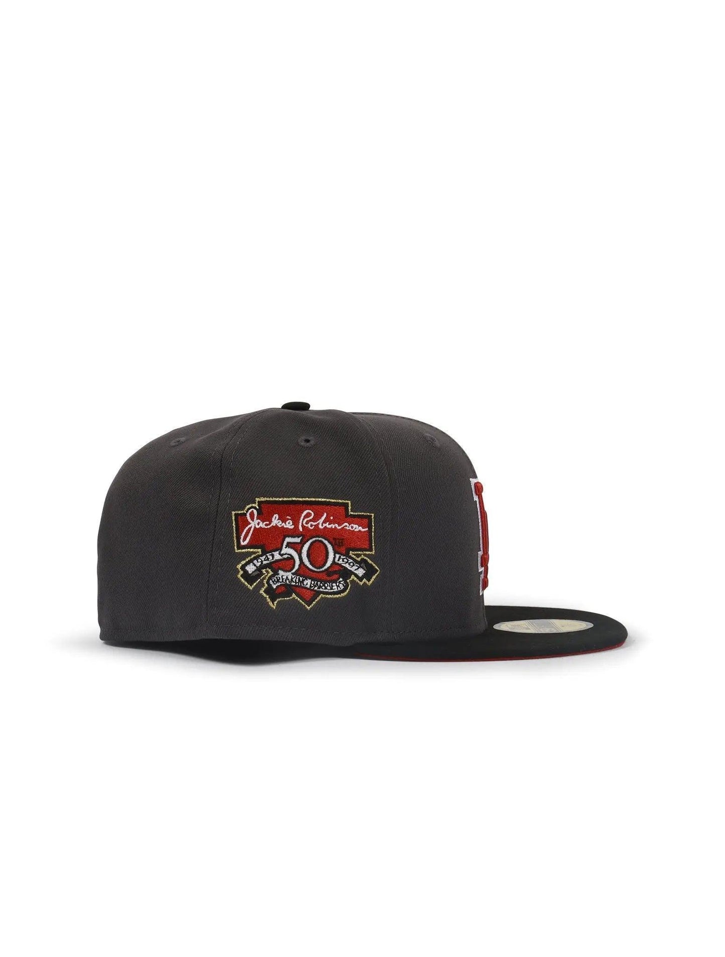 Gorra New Era 5950 Los Angeles Dodgers con parche de 50 aniversario