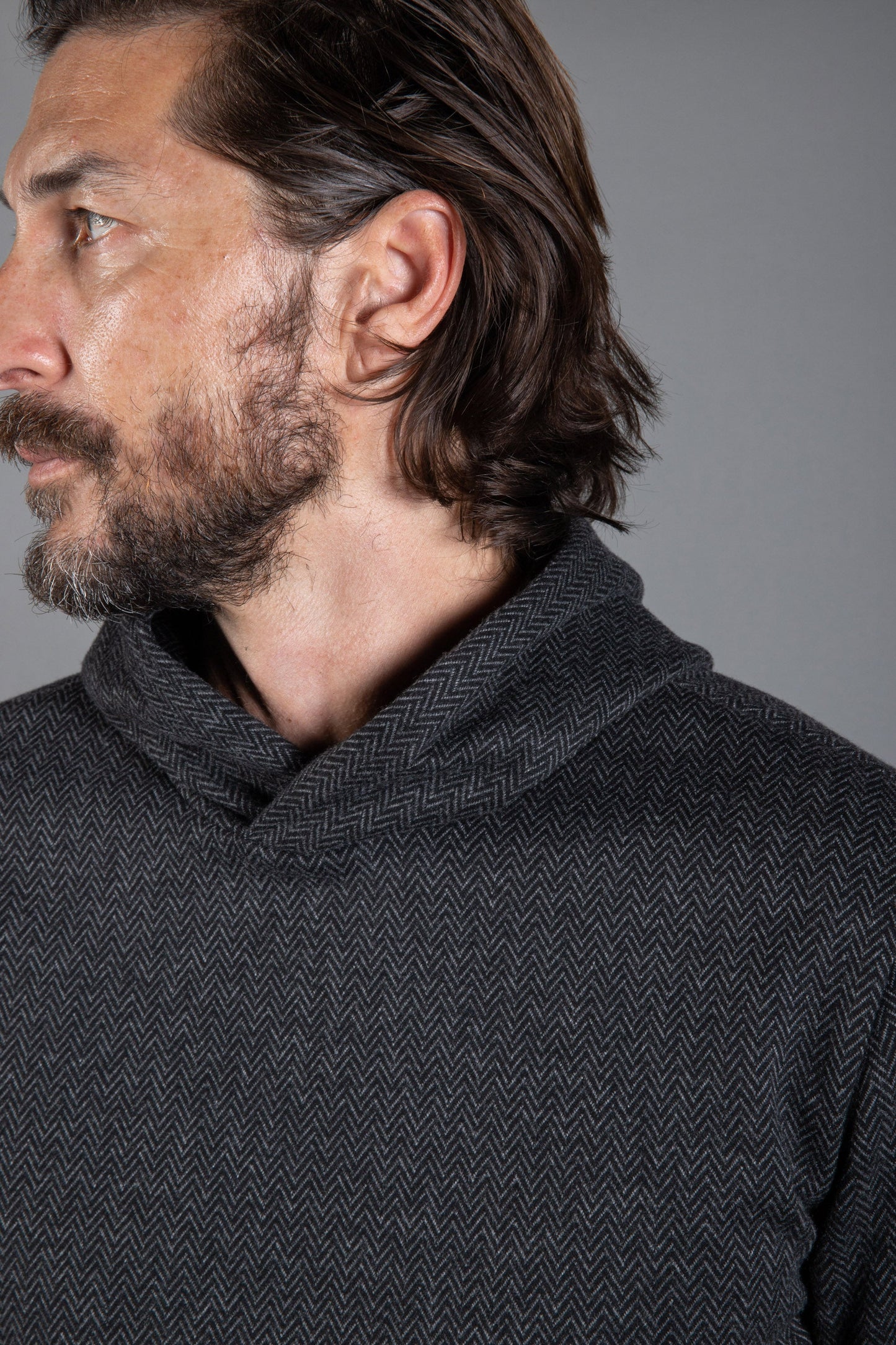 Sudadera con capucha Spencer Herringbone Kangaroo