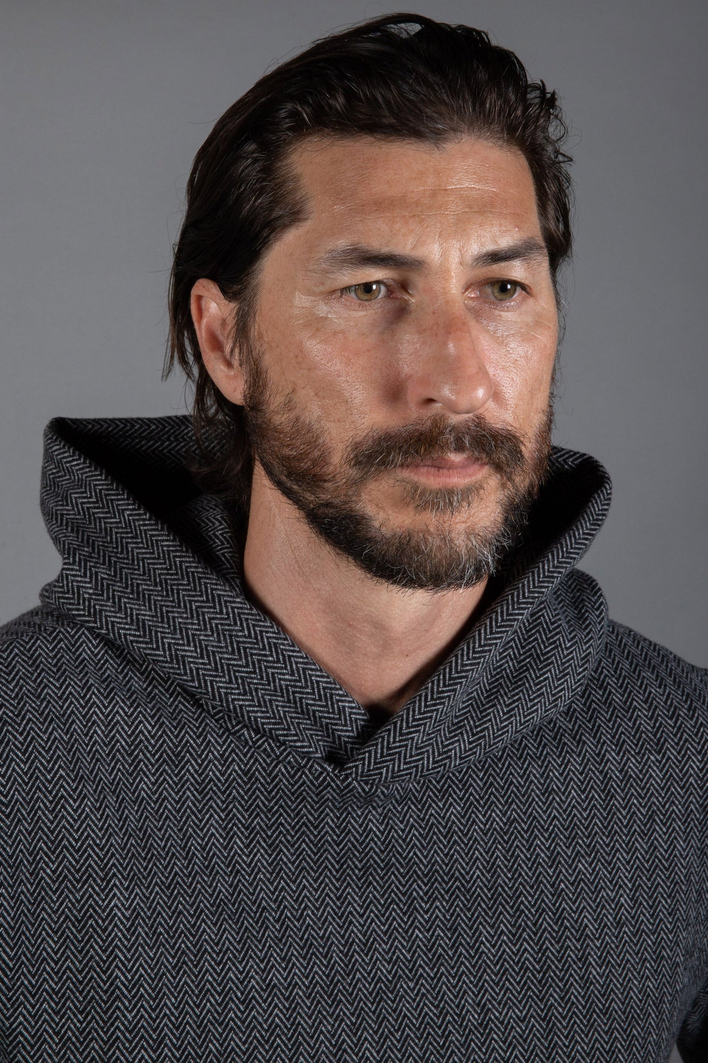 Sudadera con capucha Spencer Herringbone Kangaroo