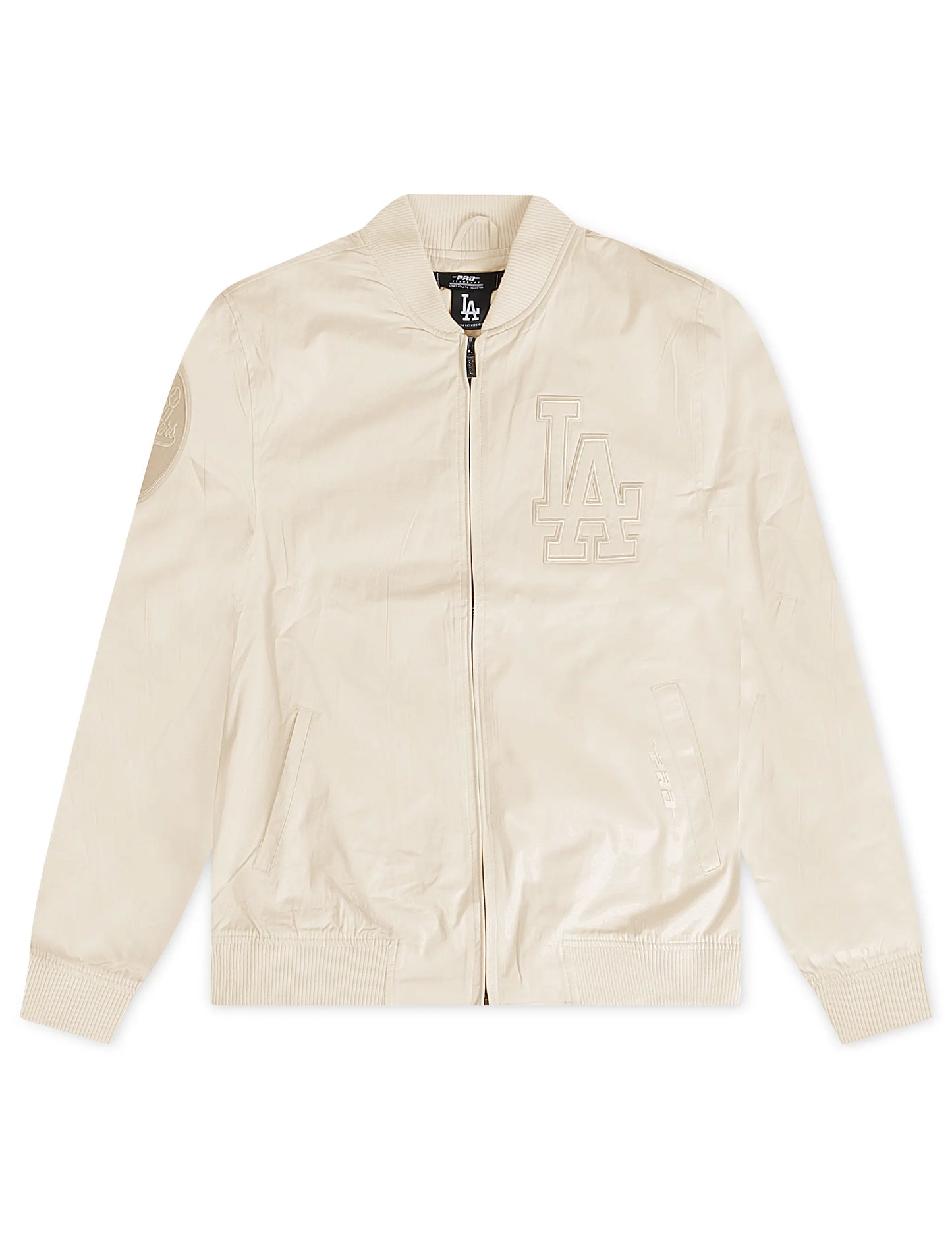 Chaqueta Pro Standard Los Angeles Dodgers de sarga neutra - Eggshell