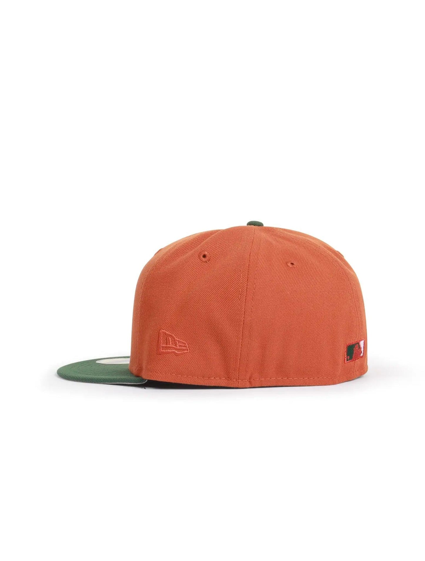 Gorra New Era 5950 Los Angeles Dodgers 60 Aniversario - Naranja/Verde