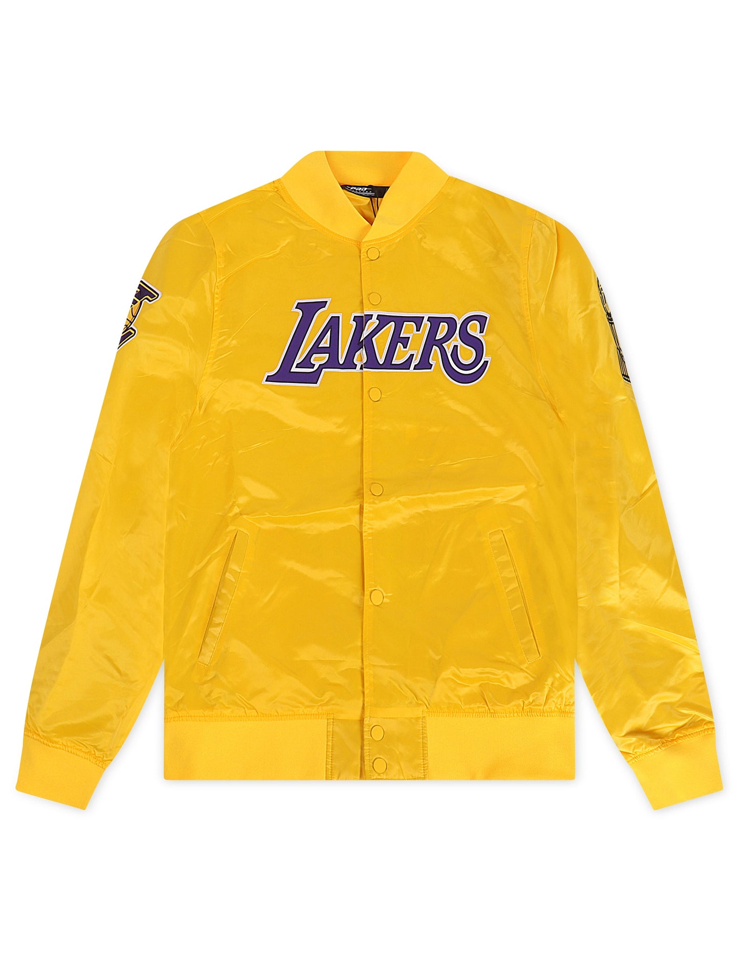 Chaqueta de satén Pro Standard LA Lakers Big Logo - Dorada