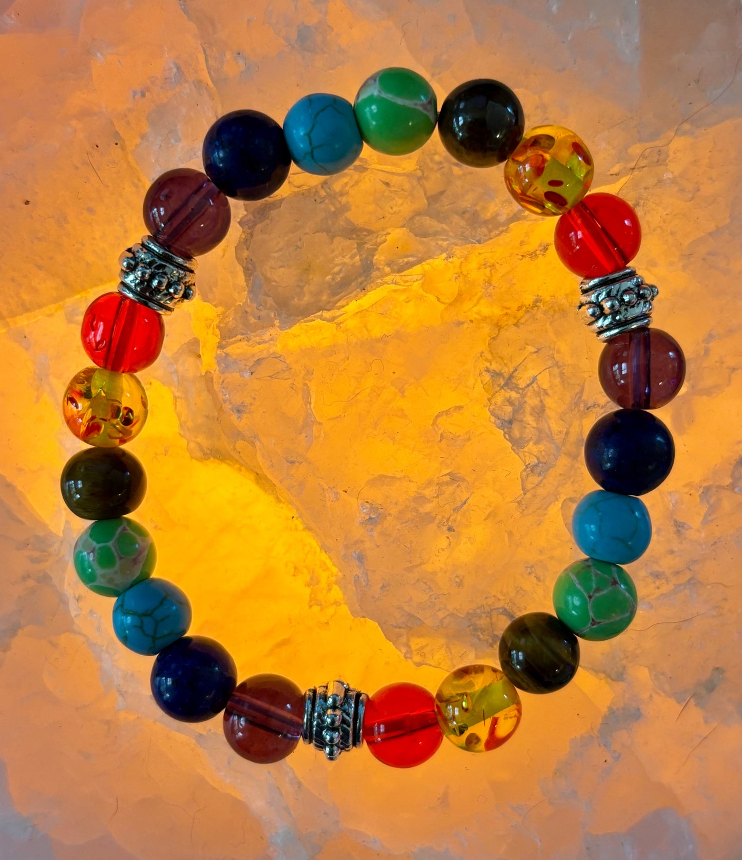 Pulsera Equilibrante de Sanación Reiki de Chakras para Muñecas Pequeñas