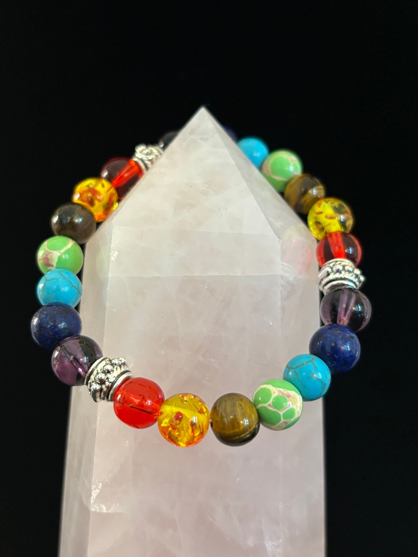 Pulsera Equilibrante de Sanación Reiki de Chakras para Muñecas Pequeñas
