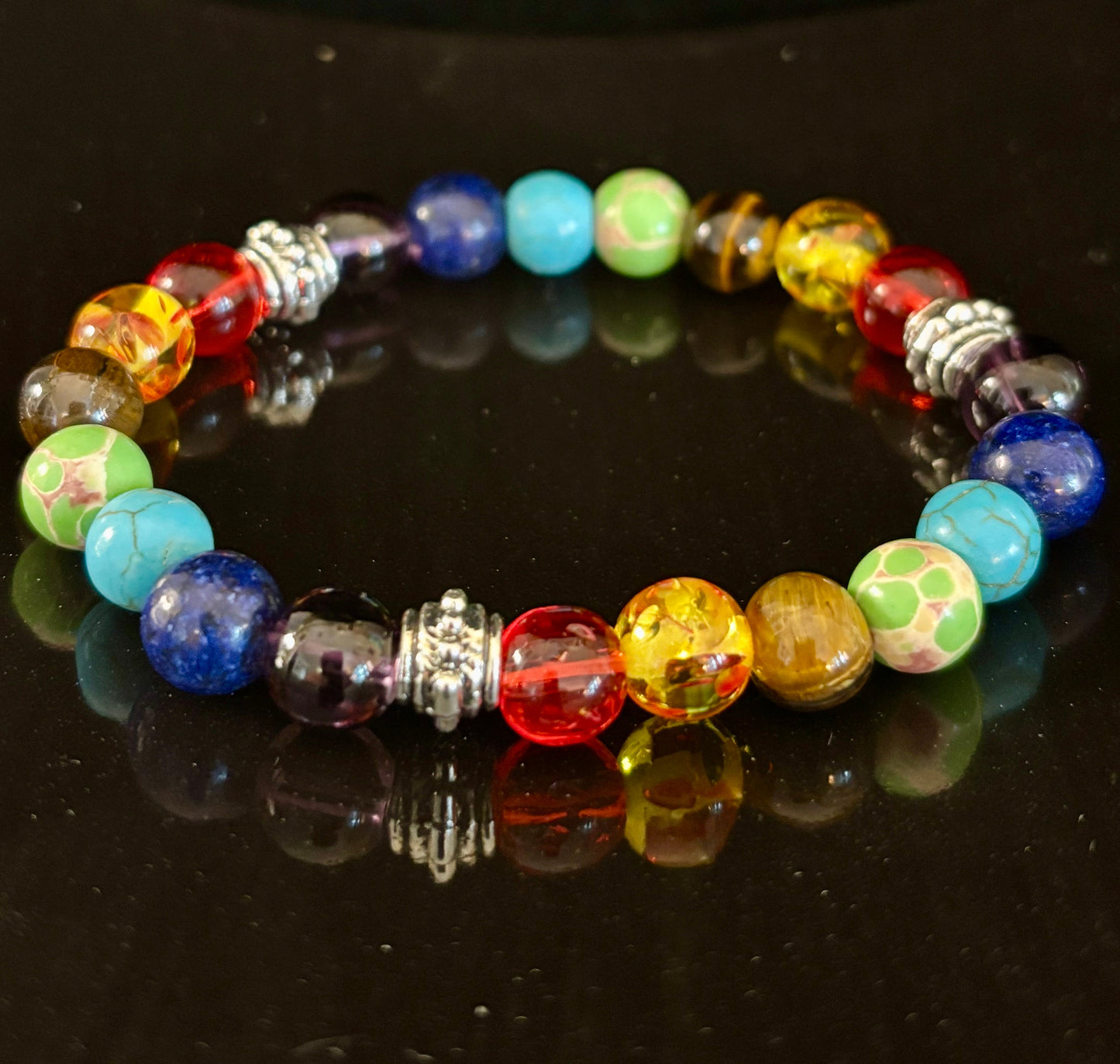 Pulsera Equilibrante de Sanación Reiki de Chakras para Muñecas Pequeñas
